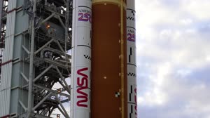 SLS_KSC_Artemis II Rollout to pad 1172026_broll_timelapse_sunset